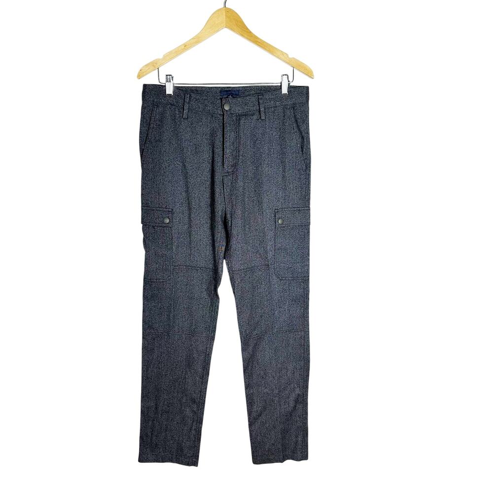 Zachary Prell Men’s Gray Cargo Pants Size 32 Stretch Cotton Utility Casual